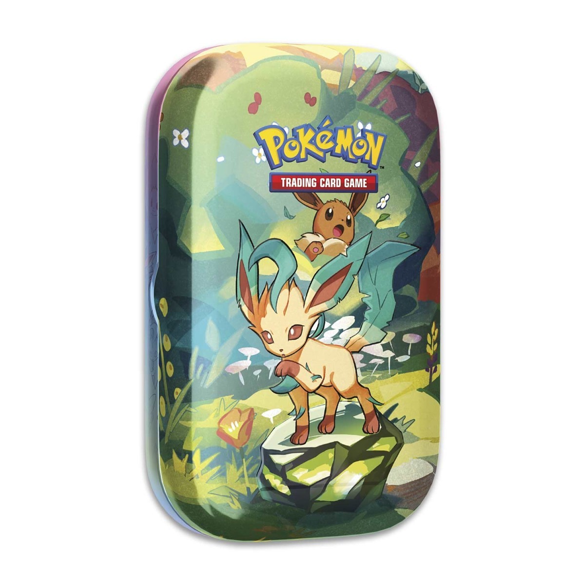 Pokemon Scarlet & Violet: Prismatic Evolutions Leafeon Mini Tin, English Edition